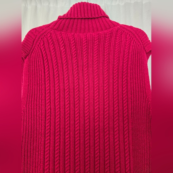 VVB VICTORIA BECKHAM BURGUNDY COTTON AND WOOL SLEEVELESS SWEATER UK Sz M - Picture 5 of 14